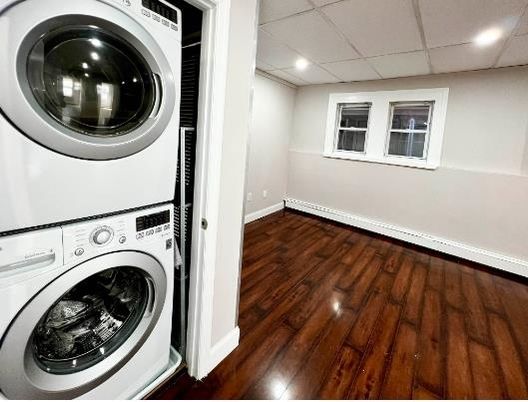 Interior, Recessed Lighting, Utility Closets, Washer, Wood Texture Flooring