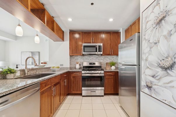 Interior, Kitchen, Pendant Lights, Recessed Lighting, Stainless Steel Appliances