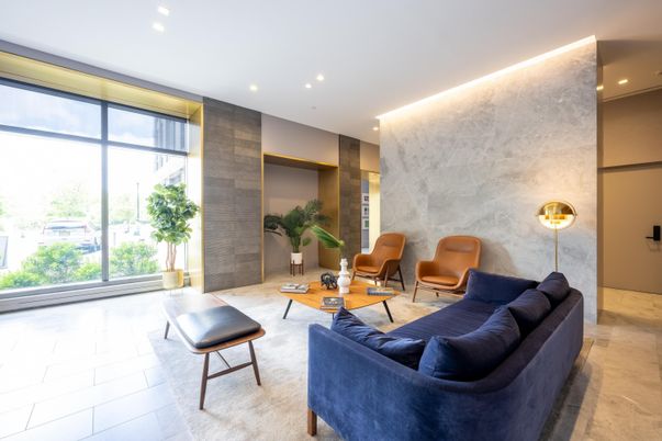 Interior, Living room, Marble Walls, Recessed Lighting