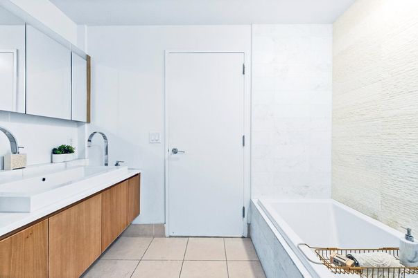 Bathroom, Dual Sink Vanities, Interior, Marble Walls