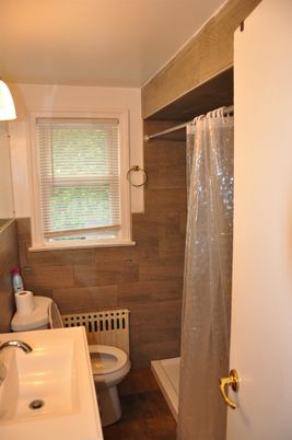 Bathroom, Interior, Wooden Walls