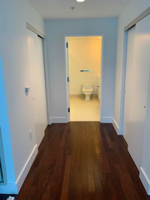 Bathroom, Interior, Recessed Lighting, Wood Texture Flooring