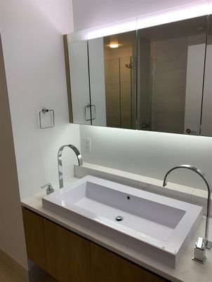 Bathroom, Dual Sink Vanities, Glass Shower, Interior