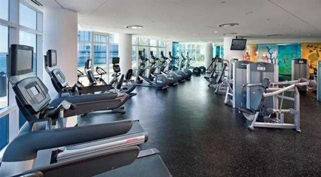 Fitness Equipment, Gym, Interior, Recessed Lighting