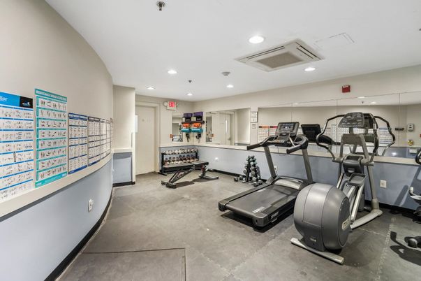 Fitness Equipment, Interior, Recessed Lighting