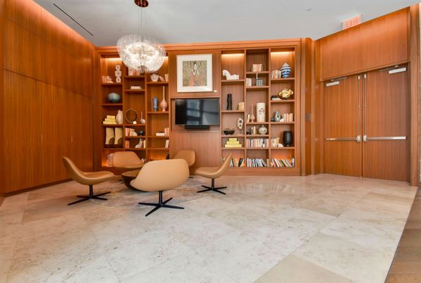 Chandelier, Home Office, Interior, Pendant Lights, Wooden Walls