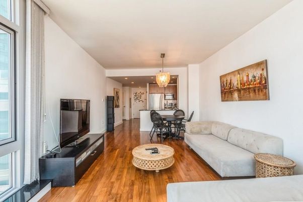 Chandelier, Dining room, Interior, Kitchen, Living room, Recessed Lighting, Wood Texture Flooring