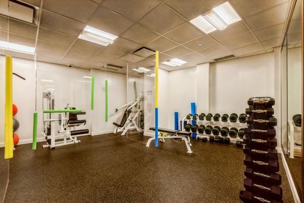 Fitness Equipment, Interior, Recessed Lighting