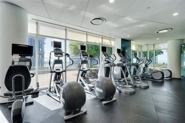 Fitness Equipment, Gym, Interior, Recessed Lighting