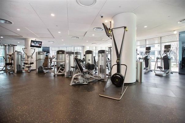 Fitness Equipment, Gym, Interior, Recessed Lighting