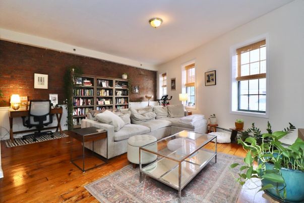 Home Office, Interior, Living room, Stone Walls, Wood Texture Flooring