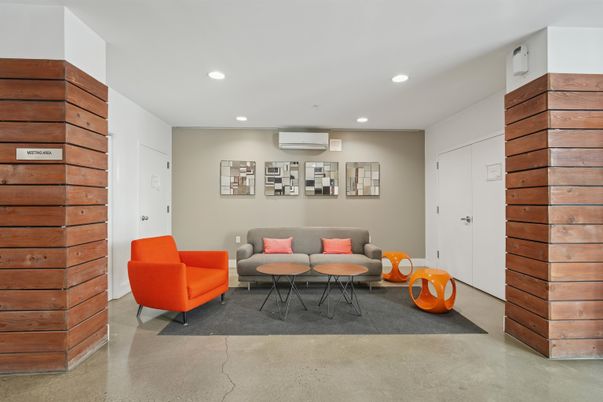 Interior, Living room, Recessed Lighting, Wooden Walls