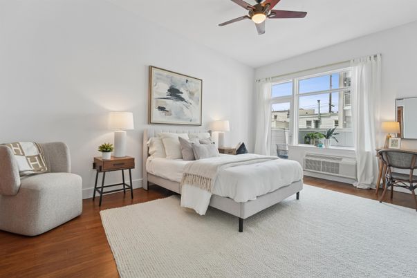 Bedroom, Interior, Wood Texture Flooring