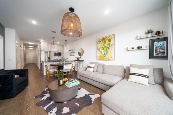 Dining room, Interior, Kitchen, Living room, Pendant Lights, Recessed Lighting, Stainless Steel Appliances