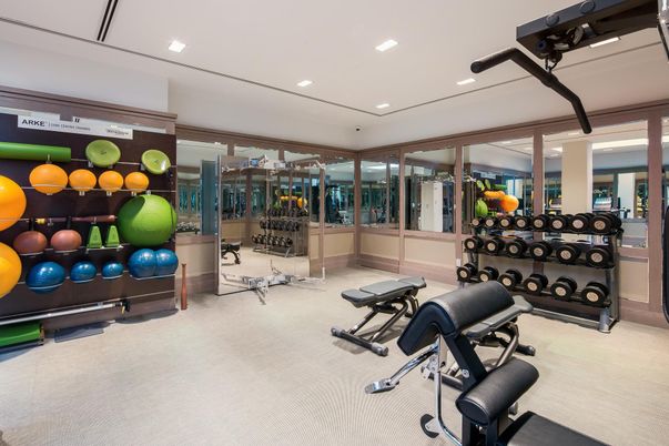 Fitness Equipment, Gym, Interior, Recessed Lighting