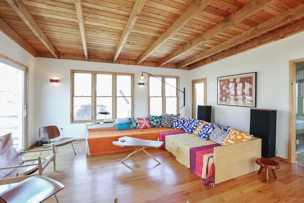 Interior, Living room, Wooden Beams, Wooden Ceilings, Wood Texture Flooring