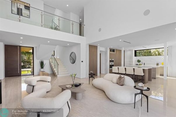 Interior, Kitchen, Living room, Recessed Lighting