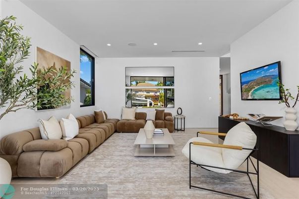 Interior, Living room, Recessed Lighting