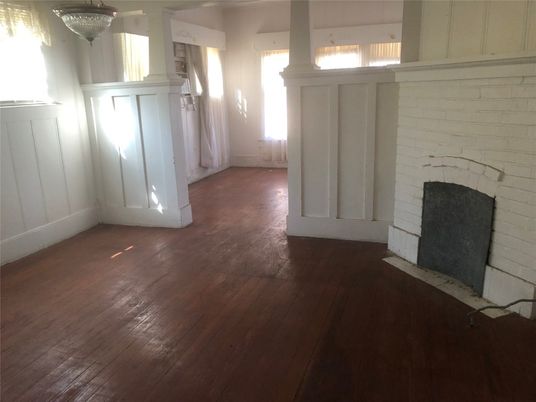Empty room, Fireplace, Interior, Wood Texture Flooring