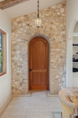 Interior, Pendant Lights, Stone Walls