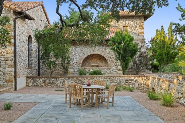 Backyard, Exterior, Fireplace