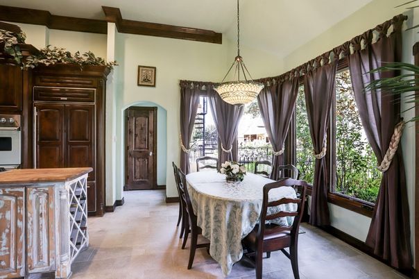 Chandelier, Dining room, Interior, Pendant Lights, Wooden Beams