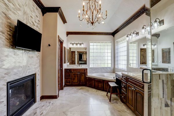 Bathroom, Chandelier, Dual Sink Vanities, Interior