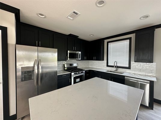 Interior, Kitchen, Recessed Lighting, Stainless Steel Appliances