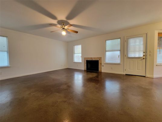 Empty room, Fireplace, Interior