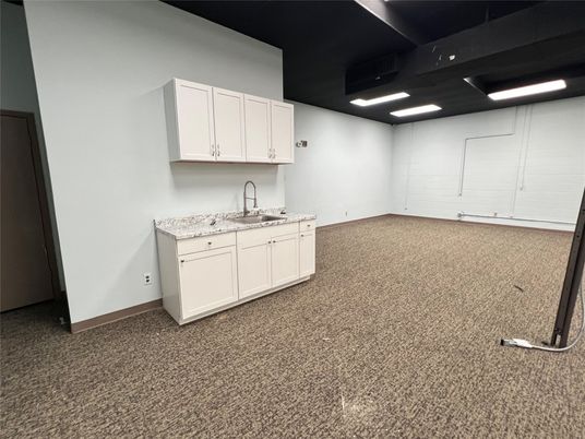 Empty room, Interior, Kitchen, Recessed Lighting