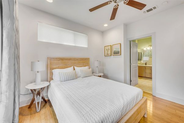 Bathroom, Bedroom, Interior, Recessed Lighting, Wood Texture Flooring