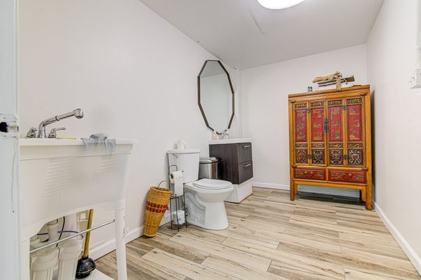 Bathroom, Interior, Wood Texture Flooring