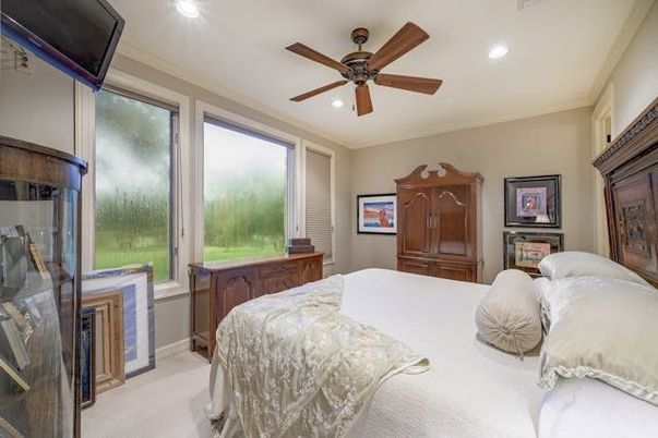 Bedroom, Interior, Recessed Lighting