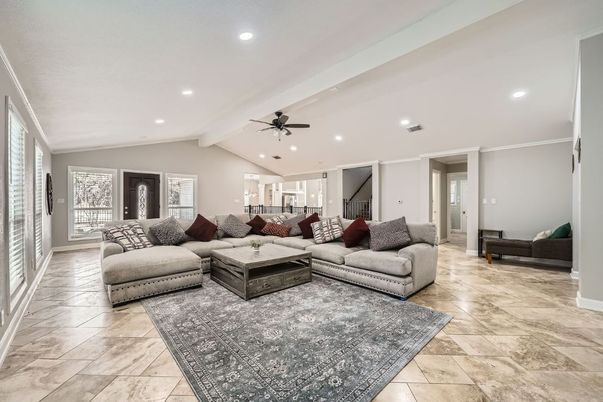 Interior, Living room, Marble, Recessed Lighting