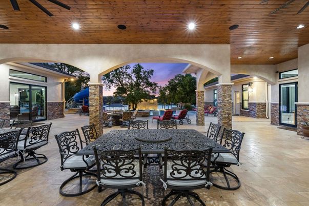 Exterior, Fireplace, Wooden Ceilings