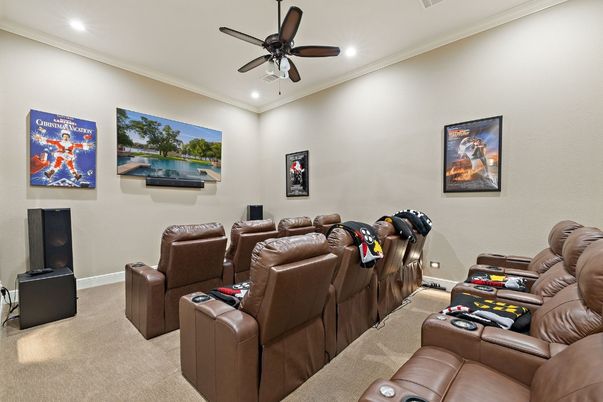 Home Theatre Room, Interior, Recessed Lighting, Theatre Room