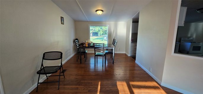 Dining room, Interior, Wood Texture Flooring