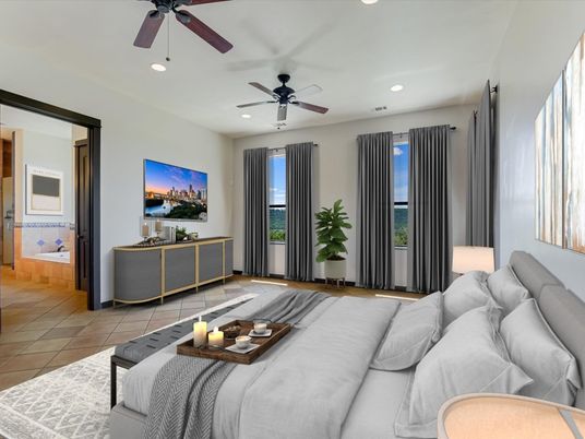 Interior, Living room, Recessed Lighting