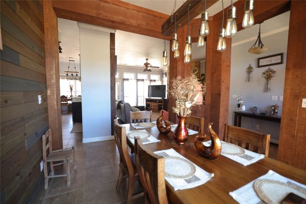 Dining room, Interior, Pendant Lights
