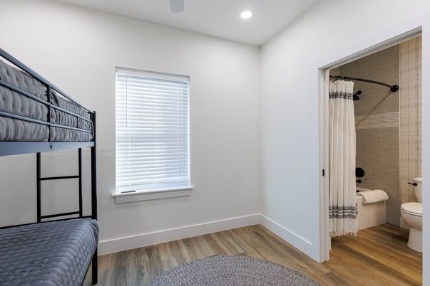 Bathroom, Interior, Recessed Lighting, Wood Texture Flooring
