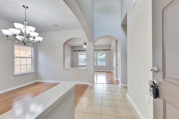 Chandelier, Interior, Wood Texture Flooring