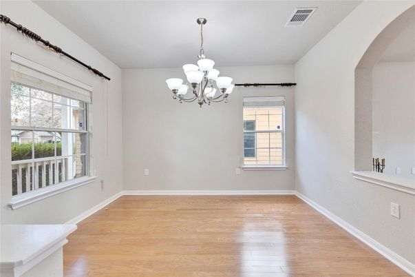 Chandelier, Empty room, Interior, Wood Texture Flooring