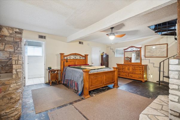 Bedroom, Interior, Stone Walls