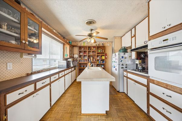 Interior, Kitchen, Wood Texture Flooring
