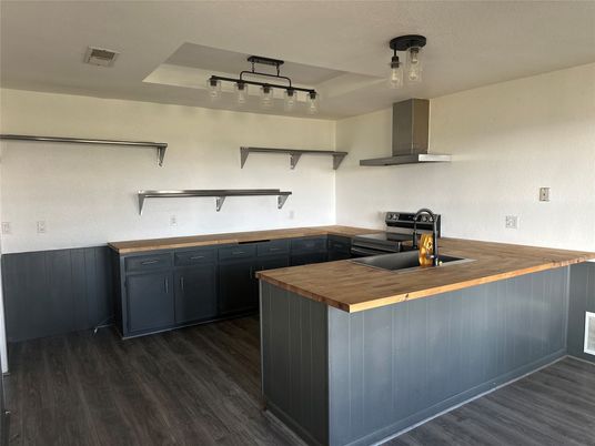Interior, Kitchen, Wood Texture Flooring