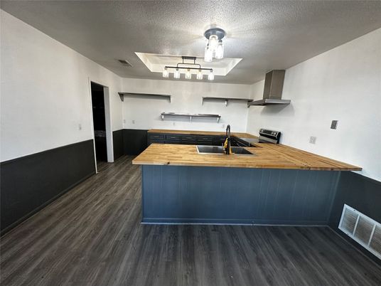 Interior, Kitchen, Wood Texture Flooring
