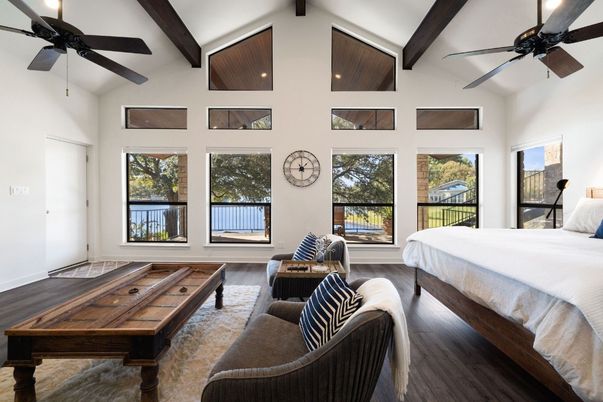 Bedroom, Interior, Wooden Beams, Wood Texture Flooring