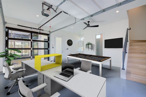 Billiard Table, Game Room, Interior, Recessed Lighting