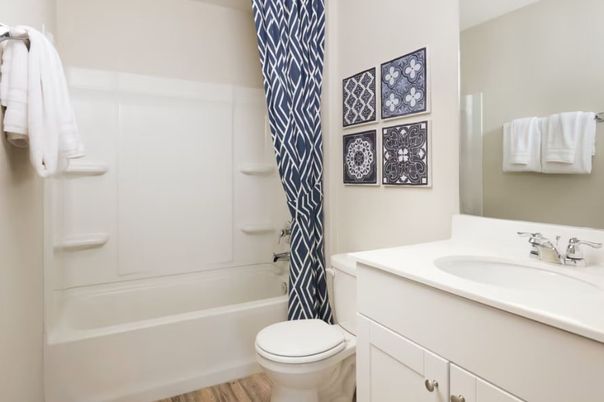 Bathroom, Interior, Wood Texture Flooring