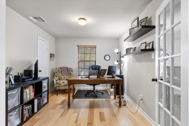 Home Office, Interior, Wood Texture Flooring